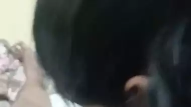 Chubby girl tasting dick with flavoured condom