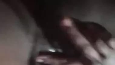 Village girl applying lotion to full nude body