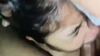 Sharp tits Bengali girl sucking 7-inch big dick