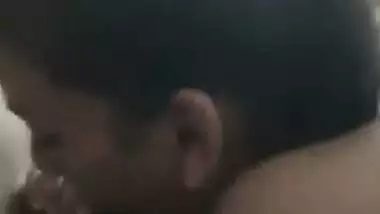 Cute bhabhi sucking penis and rides hard with condom on