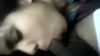 lady slobbers on a dong in amateur Indian oral sex sex tape 