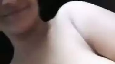 Big boobed Indian aunty naked solo