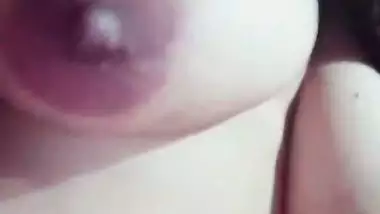 Desi Muslim unsatisfied wife showing big and long boobs